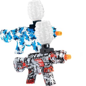 Jouets électriques pour enfants, vente chaude, été, jeux en plein air, 2 en 1, jouets en plastique, <span class=keywords><strong>balle</strong></span> d'eau, pistolet jouet <span class=keywords><strong>AK</strong></span> <span class=keywords><strong>47</strong></span> avec balles, tir - Product Image 3