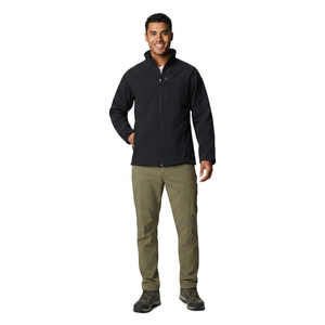 Chaqueta Softshell Impermeable Térmica Gris de Diseño Personalizado OEM ODM para Hombre, Chaqueta Deportiva Ligera para Campamento al Aire Libre para Invierno - Product Image 1