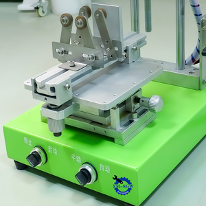 Sıcak satış küçük pnömatik ekran BASKI MAKİNESİ düz ve cam şişe kağıt kartı için kavisli - Product Image 3