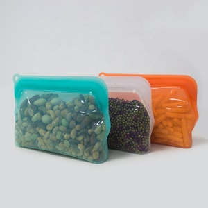 Leakproof Sealable Reusable Eco Friendly Food Storage Silicone Food <b>Bags</b> - Product Image 4