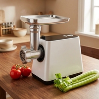 Hachoir à viande électrique multifonction AZ-MG093 pour la préparation culinaire à domicile, avec options de presse-agrumes, trancheuse et accessoires pour la fabrication de biscuits