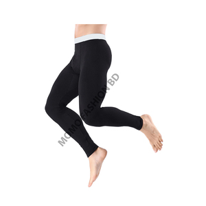 Leggings de sport durables pour hommes, tissu respirant et anti-humidité, leggings de compression élégants avec taille élastique - Product Image 1