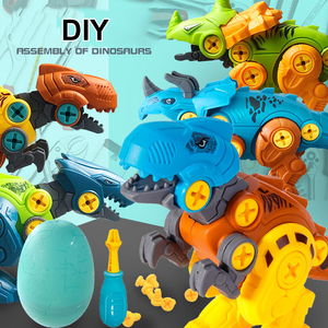 DIY dinosaurio de plástico Los niños toman además dinosaurio <span class=keywords><strong>juguetes</strong></span> <span class=keywords><strong>sorpresa</strong></span> huevo cápsula juguete - Product Image 2