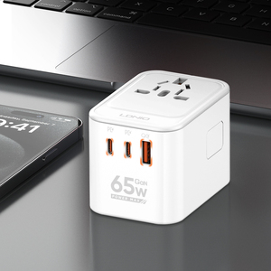 LDNIO Z6 gan mở rộng dây USB PD tường trao đổi Power <span class=keywords><strong>Adapter</strong></span> đa cắm phổ Travel <span class=keywords><strong>Adapter</strong></span> kép Type-C Travel <span class=keywords><strong>Adapter</strong></span> - Product Image 5