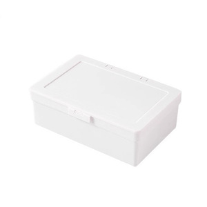 Boîte de rangement de bureau avec couvercle, anti-poussière, boîte de rangement simple pour la maison, boîte à articles divers pour étudiants, boîte à papeterie à couvercle rabattable pour dortoir - Product Image 5