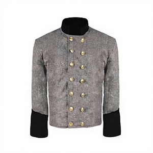 Chaqueta de lana de doble botonadura estilo civil para hombre, abrigo de uniforme histórico, ropa exterior para recreación histórica de invierno - Product Image 1