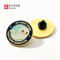 Épingles de revers décoratives en métal émaillé dur de haute qualité Hyper-Crafts, personnalisables avec logo, pour vêtements et maillots de mode