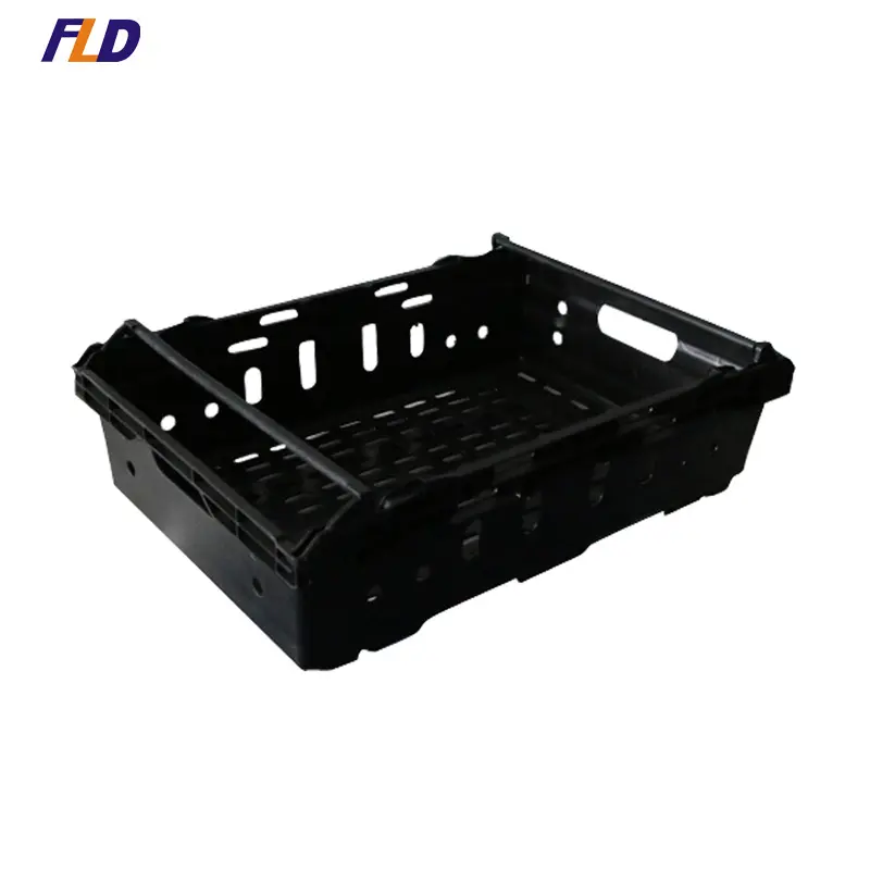 Plastic Folding Crate for Supermarket Fruits and Vegetables