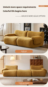 Juego <span class=keywords><strong>de</strong></span> Sofás Comprimidos, Modernos y <span class=keywords><strong>de</strong></span> Lujo para Sala <span class=keywords><strong>de</strong></span> Estar, Seccionales <span class=keywords><strong>de</strong></span> <span class=keywords><strong>2</strong></span> y 3 Plazas, <span class=keywords><strong>de</strong></span> Terciopelo <span class=keywords><strong>con</strong></span> Espuma Comprimida, Duraderos, Modulares y Reclinables - Product Image 5