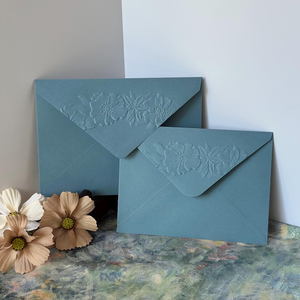 Sobres con Patrón Floral Personalizado <span class=keywords><strong>de</strong></span> 5x7 Pulgadas, Sobres para Invitaciones con Relieve 3D, Papelería para Bodas, Sobres para Correspondencia Matrimonial - Product Image 3