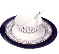 Service de table personnalisé, luxe, céramique européenne, vaisselle en grès, service de table moderne
