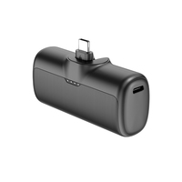 Batteries externes mini jetables 10000 mAh avec connecteur de charge, batterie Li-Polymère 18W/22.5W, charge rapide Type-C, portables, les plus fines, avec câble