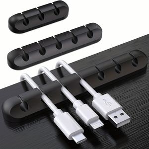 Nouvel appareil de rangement et de fixation pour câbles de données, combinaison de fixation multi-trous, organisateur de câbles auto-adhésif - Product Image 2