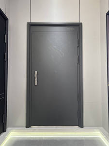 Porte double asymétrique de sécurité en fer, verre et acier, étanche, sur mesure, pour <span class=keywords><strong>maison</strong></span>, par des fabricants modernes - Product Image 6