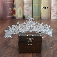 Diadème Couronne de Mariée Fait Main en Alliage de Luxe avec Strass en Cristal pour Anniversaires, Bals de Promo et Fêtes de Princesse