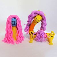 Nouvelles Pâtes Sensorielles Extensibles Anti-Stress – Jouet Fidget Spaghetti Ramen pour Soulager le Stress, Prévenir les Tirages de Cheveux, Éducation Précoce, Jouets à Presser pour Anniversaire, Forme Carrée