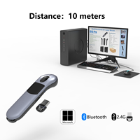 Remote Control Nirkabel untuk Presentasi PPT, Remote Control Pintar untuk Pengajaran Kursus Online, Penunjuk Laser Ujung Jari
