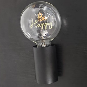 Lampe de table LED G125 personnalisée support de lampe en aluminium moulé sous pression lampe E27 rechargeable USB type-c ampoule à filament moderne lumières - Product Image 6