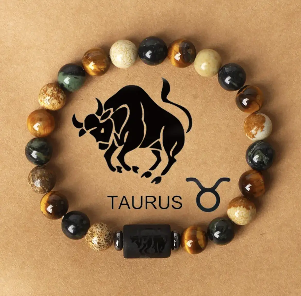 FY Fashion Jewelry Bracelets Natural Stone Beads Birthstone Healing Feng Shui Zodiac Beaded Men Bracelet