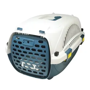 Luxury Air Transport Portable Plastic Pet Soft Crate Kennel Cages Small Animal Dog Travel Carriers Houses With Handle