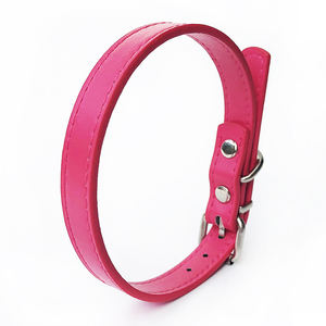Personnalisation <span class=keywords><strong>OEM</strong></span> ODM collier de luxe à la mode léger réglable durable confortable en cuir PU multicolore pour chien et chat - Product Image 3