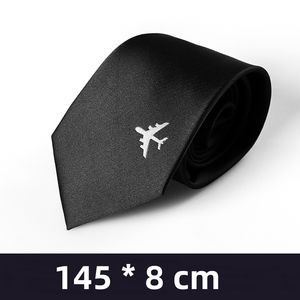 Men's Formal Airline <b>and</b> Pilot Uniform <b>Ties</b> Polyester Necktie for Pilots <b>and</b> Airline Workers - Product Image 2