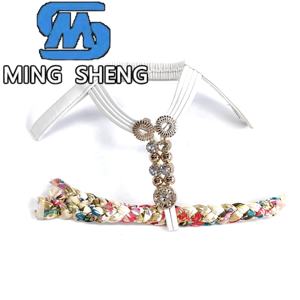 Venta al por Mayor de Partes Superiores de Zapatos Semiterminadas con Decoración de Pedrería para Sandalias de Moda de Verano para Mujer - Product Image 4