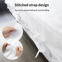 Ensemble de literie jetable double quatre pièces en tissu non tissé SMS, résistant aux taches, sans lavage ; Drap et housse de couette ; Vente en gros