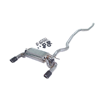 Sistema de escape Cat-Back con brida reforzada para BMW 440i B58 3.0T 2017, con silenciador antirruido, válvula remota, puntas de carbono y kit T304