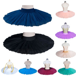 تنورات رقص للفتيات الأكثر مبيعًا 8 طبقات مع لباس داخلي أداء رقص الباليه تنورات توتو للنساء - Product Image 3