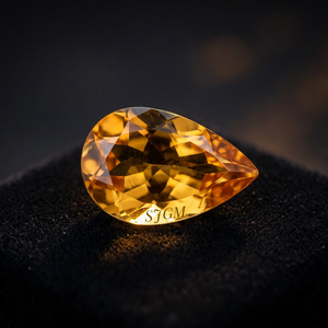 8X12mm Pear Cut Natural <b>Citrine</b> Quartz Wholesale Factory Price High Quality Faceted Loose Per Carat IGI Certified Minas Gerais - Product Image 4