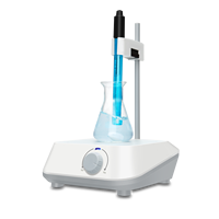 Agitateur Magnétique 1,5 L Mini Portable pour Laboratoire, Support d'Électrode pH, Moteur DC Sans Balais, Tension Universelle pour Applications Chimiques