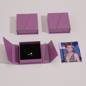 Caja de Joyería de Cartón Ecológica Personalizada con Doble Apertura, Nuevo Diseño de Caja de Regalo con Cajón para Anillos - Product Image 5