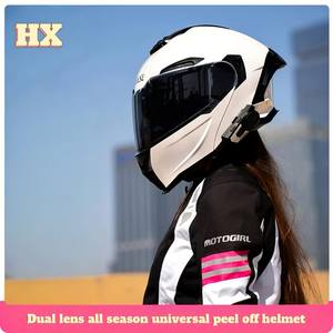 Meilleure vente en usine HX Casque de <span class=keywords><strong>scooter</strong></span> certifié 3C avec double lentille Casque de sécurité Bluetooth à couverture complète toutes saisons pour adultes - Product Image 2