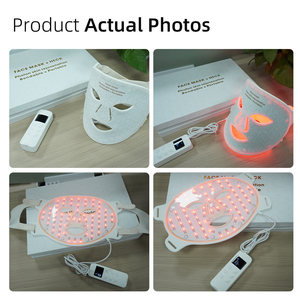 AZURE 510K Masker Wajah LED Portabel Hangat 4 Warna 460 590 630 850nm Terapi Foton Cahaya Merah Perawatan Kulit Masker Wajah - Product Image 5