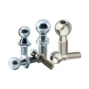 Factory custom round head special screws steel ball head stud screw ball screws