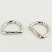 Mousqueton en alliage de zinc de 25 mm, léger, électroplaqué, pour accrocher sacs et porte-clés
