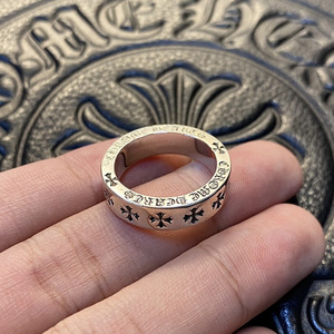 CH High Version 925 Sterling <strong>Silver</strong> Men Women Personalized Eternal <strong>Ring</strong> <strong>Cross</strong> Fashion Index Finger Tail <strong>Ring</strong> for Couple - Product Image 1
