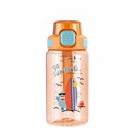 Bouteille d'eau portable en Tritan PETG avec double système de verrouillage, sans BPA, idéale pour le camping