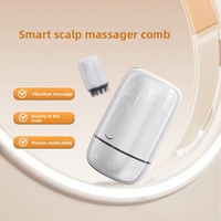 Applicateur de médicaments pour le cuir chevelu, rouleau de massage électrique à lumière rouge, peigne de massage des méridiens, EMS, solution de croissance des cheveux au Minoxidil, appareil automatique
