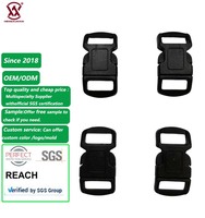 Boucle en plastique noir de petite taille, à dégagement latéral, de haute qualité, couleur personnalisable, professionnelle, excellente sécurité pour les composants de sacs