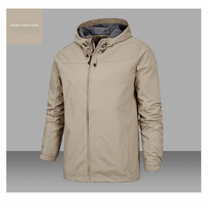 <span class=keywords><strong>Chaqueta</strong></span> Cortavientos <span class=keywords><strong>para</strong></span> Hombre <span class=keywords><strong>y</strong></span> <span class=keywords><strong>Mujer</strong></span>, Ligera, con Capucha <span class=keywords><strong>y</strong></span> Cremallera, de Poliéster, <span class=keywords><strong>para</strong></span> Senderismo, Camping <span class=keywords><strong>y</strong></span> Uso Casual - Product Image 3