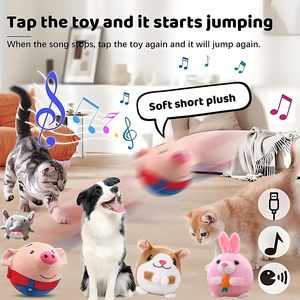 Juguete Interactivo para Perros, Peluche con Movimiento Activo, Modos de Grabación y Música, Canto, Sonido y Vibración, Pelota Interactiva para Perros - Product Image 3