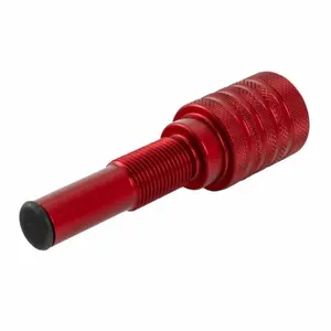 CNC machining turning red anodized racing go kart piston stop tool