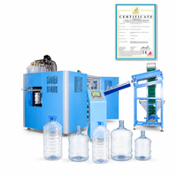 Machine de soufflage PET 20 litres 2 cavités 800 BPH à entraînement servo pour grandes bouteilles avec moule de col de 80 mm pour eau, huile, détergent, clé en main OEM