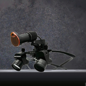 Lenti d'Ingrandimento Dentali Elettriche Niceden di Alta Qualità, Montate sulla Testa, Ingrandimento 4X-6X, Angolo 45 Gradi, Luce Frontale per Chirurgia Odontoiatrica - Product Image 3