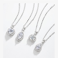 Tijdloze klassieke Moissanite hanger 925 sterling zilver VVS D kleur fijne sieraden jubileum