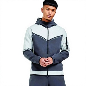 Survêtement de football personnalisé Slim Fit pour hommes, jogging à fermeture éclair, vêtements de sport pour l'entraînement de football, ensembles d'hiver grande taille - Product Image 1