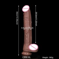 Vente en gros de jouets sexuels pour adultes super doux et réalistes, jouets pénien, gros dildo pour femmes, masturbateur pénien