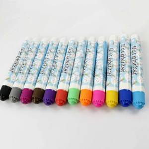 Marqueurs à points lavables KHY 12 couleurs pour tout-petits, marqueurs à points non toxiques à base d'eau pour les enfants, fournitures pour le gribouillage, la peinture et le <span class=keywords><strong>dessin</strong></span> - Product Image 3